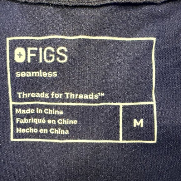 Figs Salta Underscrub Tops - Bonsai and Navy - Picture 2 of 5